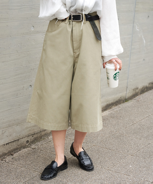 OUTDOOR PRODUCTS(アウトドアプロダクツ)の「Dickies 別注 WIDE BAGGY SHORTS(その他パンツ・レディース・ブラック/カーキ/ブラウン・LARGE/SMALL/MEDIUM)」の16枚目の写真