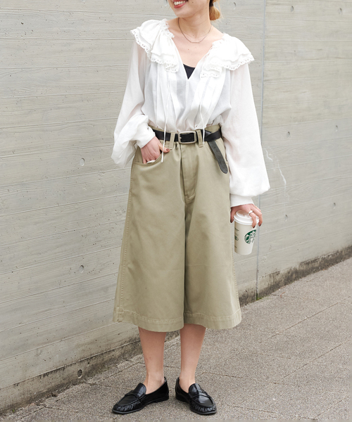 OUTDOOR PRODUCTS(アウトドアプロダクツ)の「Dickies 別注 WIDE BAGGY SHORTS(その他パンツ・レディース・ブラック/カーキ/ブラウン・LARGE/SMALL/MEDIUM)」の22枚目の写真