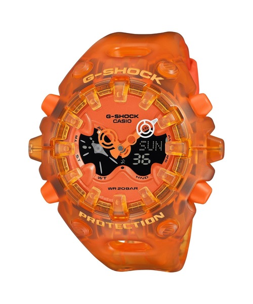 G-SHOCK(ジーショック)の「TRANSPARENT PACK / GA-V01シリーズ / GA-V01SKE-4AJF(アナログ腕時計・メンズ・オレンジ・FREE)」の1枚目の写真