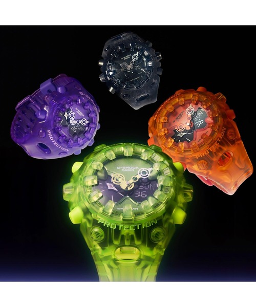 G-SHOCK(ジーショック)の「TRANSPARENT PACK / GA-V01シリーズ / GA-V01SKE-4AJF(アナログ腕時計・メンズ・オレンジ・FREE)」の4枚目の写真