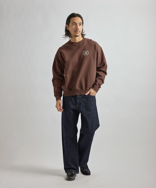Saturdays NYC(サタデーズ ニューヨークシティ )の「Bowery Loofah Collar Sweatshirt(スウェット・メンズ・グリーン/グレー/ダークブラウン・S/M/L)」の19枚目の写真