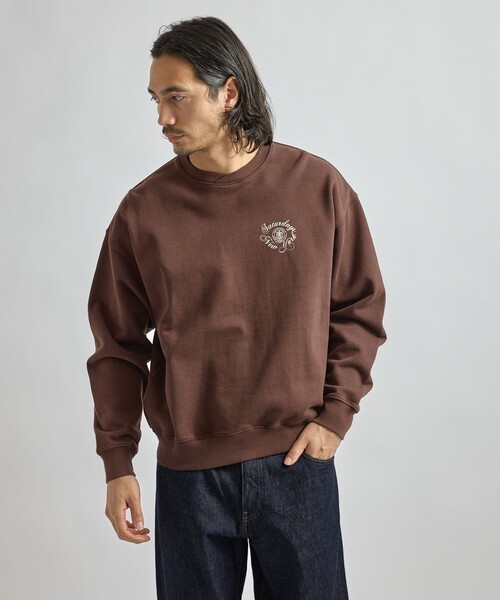 Saturdays NYC(サタデーズ ニューヨークシティ )の「Bowery Loofah Collar Sweatshirt(スウェット・メンズ・グリーン/グレー/ダークブラウン・S/M/L)」の5枚目の写真