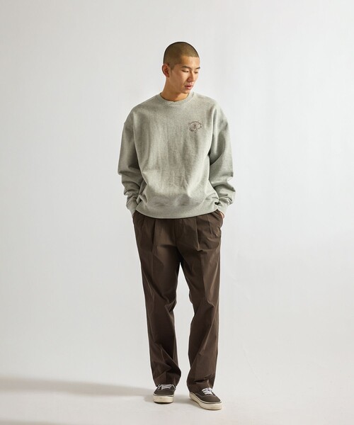 Saturdays NYC(サタデーズ ニューヨークシティ )の「Bowery Loofah Collar Sweatshirt(スウェット・メンズ・グリーン/グレー/ダークブラウン・S/M/L)」の16枚目の写真