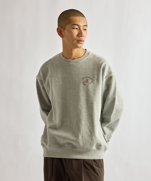 Saturdays NYC(サタデーズ ニューヨークシティ )の「Bowery Loofah Collar Sweatshirt(スウェット・メンズ・グリーン/グレー/ダークブラウン・S/M/L)」の4枚目の写真
