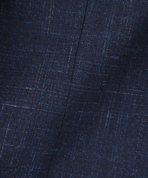 EDIFICE(エディフィス)の「ドレス ジャケット 3ボタン ウールリネン(CHECK)(テーラードジャケット・メンズ・ダークブルー・50/48/46/44)」の5枚目の写真