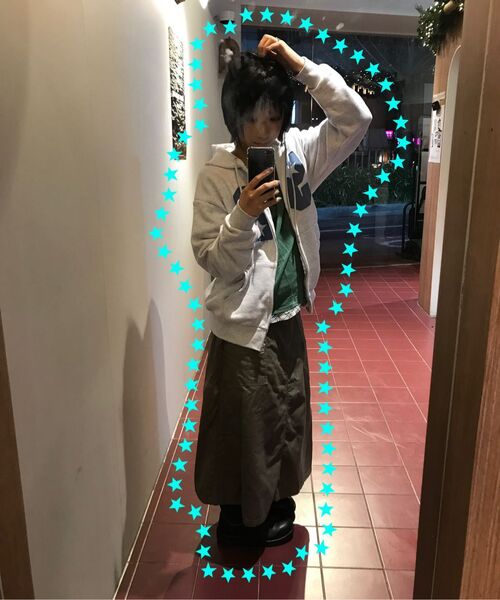 AMESWORLDWIDE（アメスワールドワイド）の「52 APPLIQUE HOODIE ZIP UP LIGHT GREY（パーカー・レディース・その他・LARGE/MEDIUM/SMALL）」の22枚目の写真