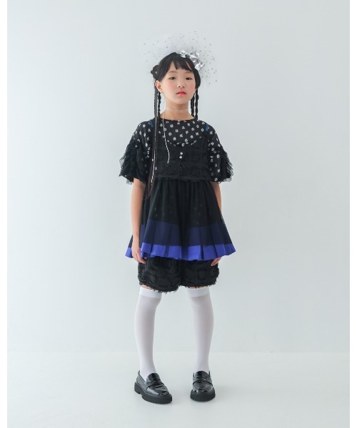 unica(ユニカ)の「フリンジカラーポケットショートパンツ(その他パンツ・キッズ・マスタード/ホワイト系その他/ブラック・L/XL)」の4枚目の写真