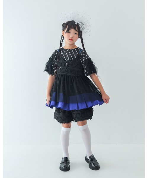 unica(ユニカ)の「フリンジカラーポケットショートパンツ(その他パンツ・キッズ・マスタード/ホワイト系その他/ブラック・L/XL)」の5枚目の写真