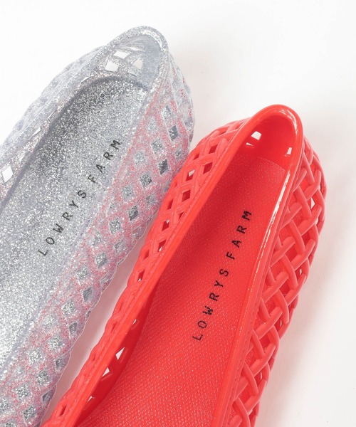 LOWRYS FARM（ローリーズファーム）の「ジェリーフラットシューズ 664014（その他シューズ・レディース・ブラック/レッド/シルバー・LARGE/MEDIUM）」の17枚目の写真
