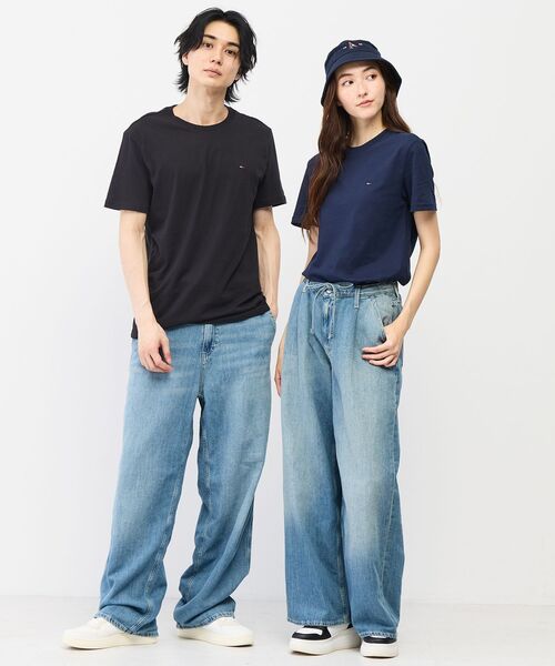 TOMMY HILFIGER(トミーヒルフィガー)の「【オンライン限定】ユニセックス シーズナルフラッグバケットハット(ハット・メンズ・ネイビー・FREE)」の5枚目の写真