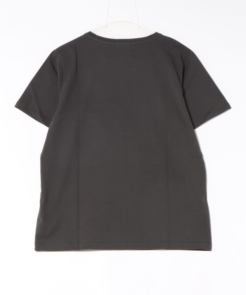 LA MARINE FRANCAISE(マリン フランセーズ)の「【LA HUTTE】26/-天竺ロゴ刺繍S/S TEE(Tシャツ/カットソー・レディース・ホワイト/チャコールグレー・FREE)」の3枚目の写真