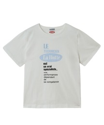LA MARINE FRANCAISE | 【LA HUTTE】26/-天竺ロゴ刺繍S/S TEE(Tシャツ/カットソー)
