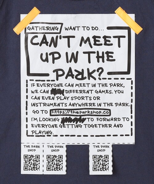 THE PARK SHOP（ザパークショップ）の「THE PARK SHOP:115～145cm /TAPE POSTER タンクトップ（Tシャツ/カットソー・キッズ・ネイビー/ブラック・125/115/135/145）」の6枚目の写真