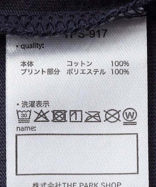 THE PARK SHOP（ザパークショップ）の「THE PARK SHOP:115～145cm /TAPE POSTER タンクトップ（Tシャツ/カットソー・キッズ・ネイビー/ブラック・125/115/135/145）」の10枚目の写真