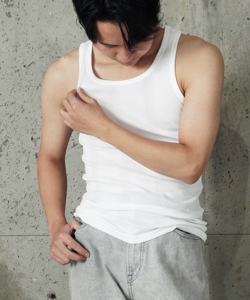 MILLER(ミラー)の「"02"≪Robert P. Miller≫パックT パネルリブ タンクトップ(タンクトップ・メンズ・ブラウン系1/ブラック/ホワイト×ブラック/ブラック×グレー/グレー/オフホワイト/ホワイト系1/チャコールグレー・XL/L/M)」の13枚目の写真