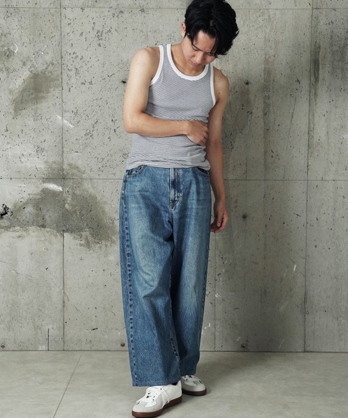 MILLER(ミラー)の「"02"≪Robert P. Miller≫パックT パネルリブ タンクトップ(タンクトップ・メンズ・ブラウン系1/ブラック/ホワイト×ブラック/ブラック×グレー/グレー/オフホワイト/ホワイト系1/チャコールグレー・XL/L/M)」の14枚目の写真