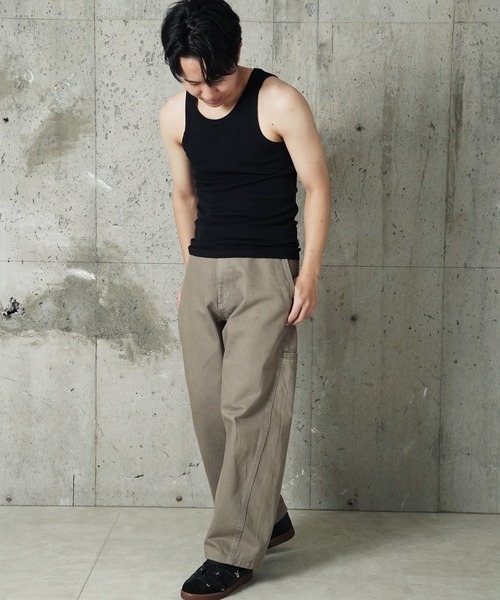 MILLER(ミラー)の「"02"≪Robert P. Miller≫パックT パネルリブ タンクトップ(タンクトップ・メンズ・ブラウン系1/ブラック/ホワイト×ブラック/ブラック×グレー/グレー/オフホワイト/ホワイト系1/チャコールグレー・XL/L/M)」の17枚目の写真