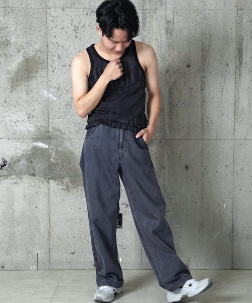 MILLER(ミラー)の「"02"≪Robert P. Miller≫パックT パネルリブ タンクトップ(タンクトップ・メンズ・ブラウン系1/ブラック/ホワイト×ブラック/ブラック×グレー/グレー/オフホワイト/ホワイト系1/チャコールグレー・XL/L/M)」の19枚目の写真