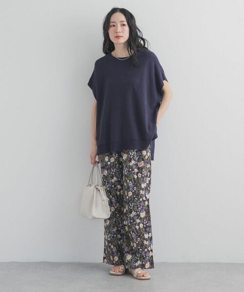 URBAN RESEARCH DOORS（アーバンリサーチドアーズ）の「『WEB/一部店舗限定カラー』フラワープリントイージーパンツ（その他パンツ・レディース・ホワイト系その他/グレー系その他/ブラウン系その他/ベージュ系その他・SMALL/MEDIUM）」の14枚目の写真