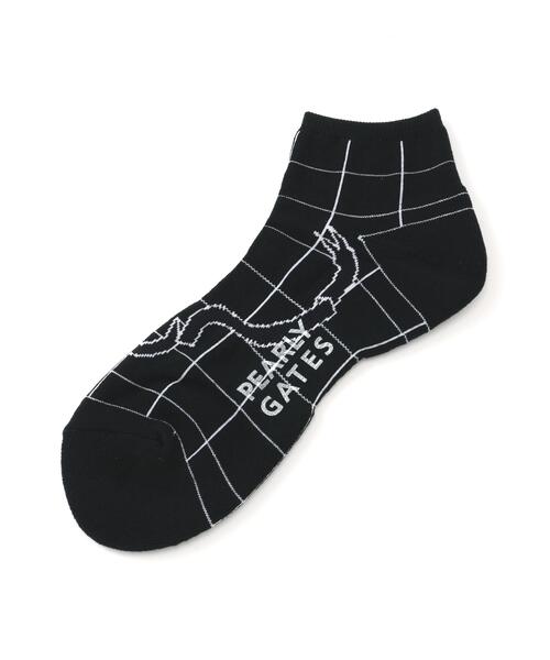 PEARLY GATES（パーリーゲイツ）の「ウィンドペン柄ショートソックス (MENS)（ソックス/靴下・メンズ・ホワイト系その他/ダークインディゴブルー・FREE）」の2枚目の写真