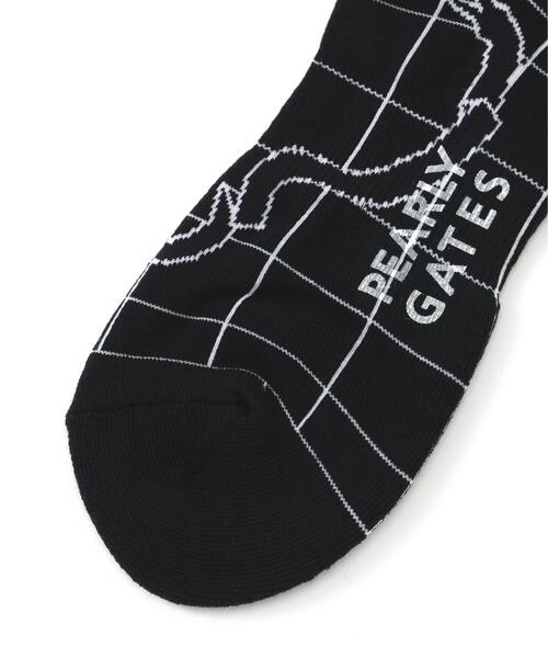 PEARLY GATES（パーリーゲイツ）の「ウィンドペン柄ショートソックス (MENS)（ソックス/靴下・メンズ・ホワイト系その他/ダークインディゴブルー・FREE）」の4枚目の写真