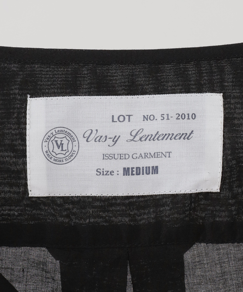 JOURNAL STANDARD LUXE（ジャーナルスタンダード　ラックス）の「【VAS-Y LENTEMENT】CREW-NECK OVERSIZED SHIRT（シャツ/ブラウス・レディース・ホワイト/ブラック・MEDIUM）」の15枚目の写真