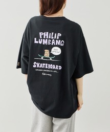 【Philip Lumbang/フィリップランバン】 スケートボード グラフィック 半袖Tシャツ