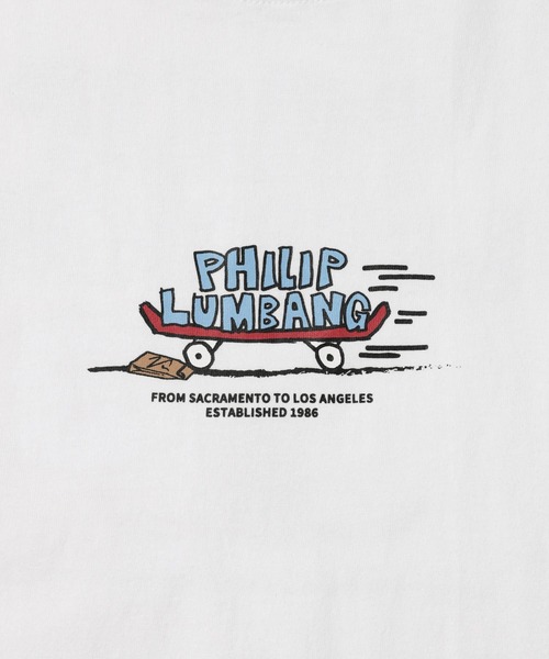 Philip Lumbang(フィリップランバン)の「【Philip Lumbang/フィリップランバン】 スケートボード グラフィック 半袖Tシャツ(Tシャツ/カットソー・メンズ・ホワイト/グリーン/ブラック・M/L/XL)」の8枚目の写真