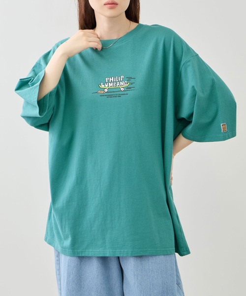 Philip Lumbang(フィリップランバン)の「【Philip Lumbang/フィリップランバン】 スケートボード グラフィック 半袖Tシャツ(Tシャツ/カットソー・メンズ・ホワイト/グリーン/ブラック・M/L/XL)」の11枚目の写真