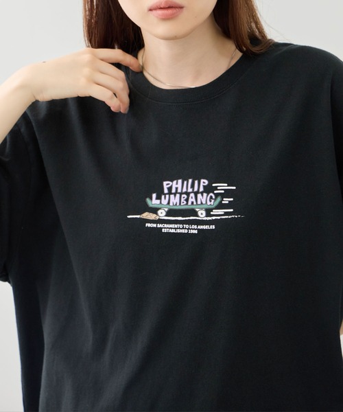 Philip Lumbang(フィリップランバン)の「【Philip Lumbang/フィリップランバン】 スケートボード グラフィック 半袖Tシャツ(Tシャツ/カットソー・メンズ・ホワイト/グリーン/ブラック・M/L/XL)」の18枚目の写真