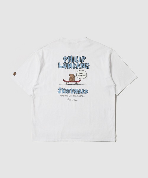 Philip Lumbang(フィリップランバン)の「【Philip Lumbang/フィリップランバン】 スケートボード グラフィック 半袖Tシャツ(Tシャツ/カットソー・メンズ・ホワイト/グリーン/ブラック・M/L/XL)」の20枚目の写真