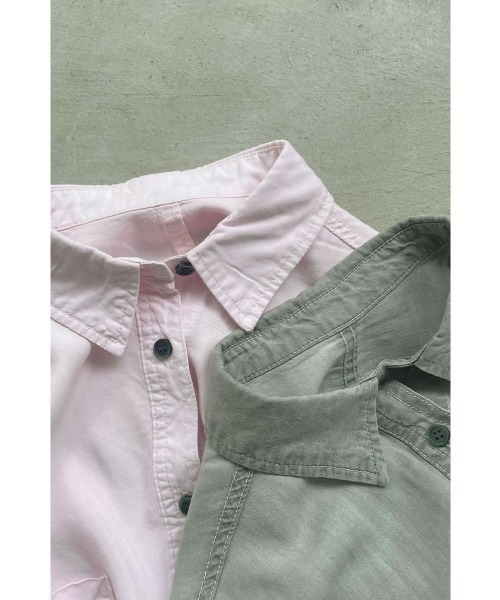 marjour（マージュール）の「RELAX DENIM SHIRT（シャツ/ブラウス・レディース・グレー/ピンク・M）」の4枚目の写真