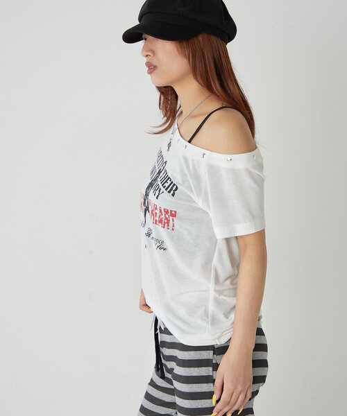 WHO'S WHO gallery(フーズフーギャラリー)の「エリオットラウンドヘムシアーTEE(Tシャツ/カットソー・レディース・オフホワイト/ブラック/グレー/ホワイト系その他/ブラック系その他・FREE)」の15枚目の写真