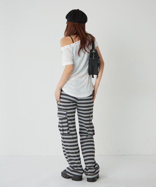 WHO'S WHO gallery(フーズフーギャラリー)の「エリオットラウンドヘムシアーTEE(Tシャツ/カットソー・レディース・オフホワイト/ブラック/グレー/ホワイト系その他/ブラック系その他・FREE)」の18枚目の写真