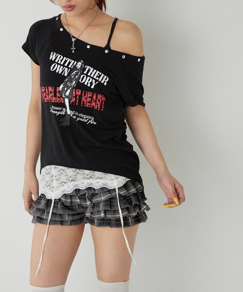 WHO'S WHO gallery(フーズフーギャラリー)の「エリオットラウンドヘムシアーTEE(Tシャツ/カットソー・レディース・オフホワイト/ブラック/グレー/ホワイト系その他/ブラック系その他・FREE)」の20枚目の写真