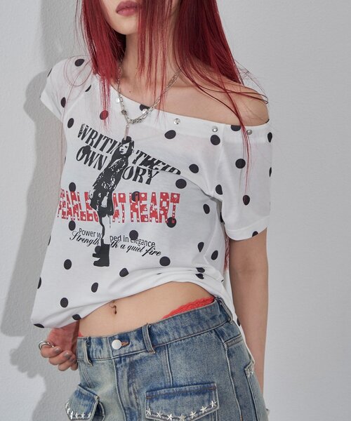 WHO'S WHO gallery(フーズフーギャラリー)の「エリオットラウンドヘムシアーTEE(Tシャツ/カットソー・レディース・オフホワイト/ブラック/グレー/ホワイト系その他/ブラック系その他・FREE)」の9枚目の写真