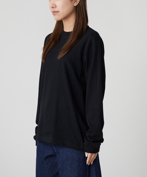 ROOPTOKYO（ループトウキョウ）の「ハイグレードコットン 5.6oz クルーネック 袖リブ ロングスリーブTee /ロンT 無地カットソー オーバーサイズ 2026年春夏（Tシャツ/カットソー・メンズ・オフホワイト/ブラック/アッシュ/ヘザーチャコール/グリーン系その他/ネイビー/バーガンディー/ホワイト・M/L/XL/2XL/S）」の11枚目の写真