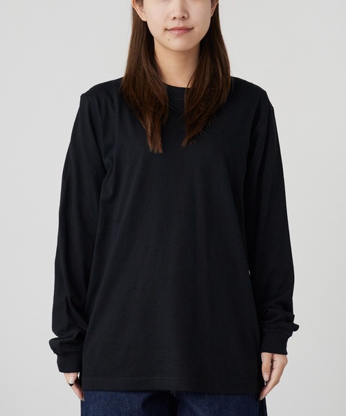 ROOPTOKYO（ループトウキョウ）の「ハイグレードコットン 5.6oz クルーネック 袖リブ ロングスリーブTee /ロンT 無地カットソー オーバーサイズ 2026年春夏（Tシャツ/カットソー・メンズ・オフホワイト/ブラック/アッシュ/ヘザーチャコール/グリーン系その他/ネイビー/バーガンディー/ホワイト・M/L/XL/2XL/S）」の13枚目の写真