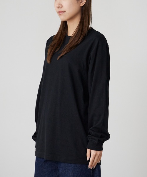 ROOPTOKYO（ループトウキョウ）の「ハイグレードコットン 5.6oz クルーネック 袖リブ ロングスリーブTee /ロンT 無地カットソー オーバーサイズ 2026年春夏（Tシャツ/カットソー・メンズ・オフホワイト/ブラック/アッシュ/ヘザーチャコール/グリーン系その他/ネイビー/バーガンディー/ホワイト・M/L/XL/2XL/S）」の14枚目の写真