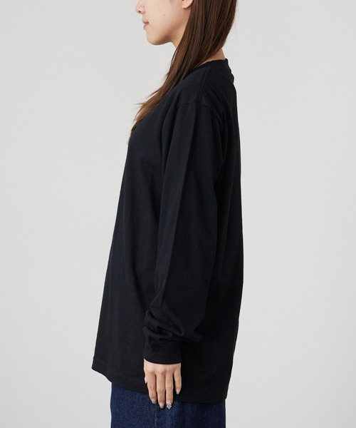 ROOPTOKYO（ループトウキョウ）の「ハイグレードコットン 5.6oz クルーネック 袖リブ ロングスリーブTee /ロンT 無地カットソー オーバーサイズ 2026年春夏（Tシャツ/カットソー・メンズ・オフホワイト/ブラック/アッシュ/ヘザーチャコール/グリーン系その他/ネイビー/バーガンディー/ホワイト・M/L/XL/2XL/S）」の15枚目の写真