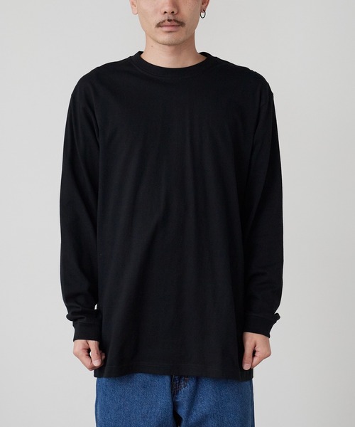 ROOPTOKYO（ループトウキョウ）の「ハイグレードコットン 5.6oz クルーネック 袖リブ ロングスリーブTee /ロンT 無地カットソー オーバーサイズ 2026年春夏（Tシャツ/カットソー・メンズ・オフホワイト/ブラック/アッシュ/ヘザーチャコール/グリーン系その他/ネイビー/バーガンディー/ホワイト・M/L/XL/2XL/S）」の19枚目の写真
