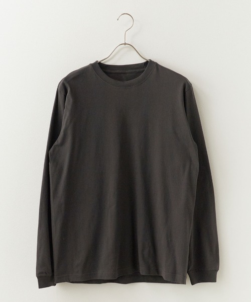 ROOPTOKYO（ループトウキョウ）の「ハイグレードコットン 5.6oz クルーネック 袖リブ ロングスリーブTee /ロンT 無地カットソー オーバーサイズ 2026年春夏（Tシャツ/カットソー・メンズ・オフホワイト/ブラック/アッシュ/ヘザーチャコール/グリーン系その他/ネイビー/バーガンディー/ホワイト・M/L/XL/2XL/S）」の22枚目の写真
