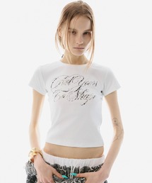 BLONDEY | SCRIPT LOGO CROPPED TEE(Tシャツ/カットソー)