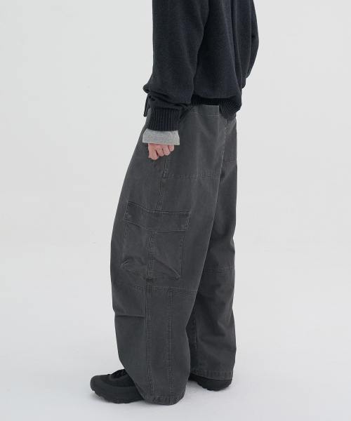 NOUN(ノウン)の「washed cargo pants (charcoal)(その他パンツ・メンズ・その他・1/2/0)」の3枚目の写真