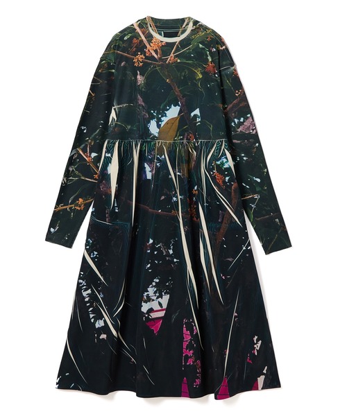 NON TOKYO(ノントーキョー)の「DIRECT PRINT RIB GATHER O/P(ワンピース・レディース・ブラック×グリーン/レッド系/イエロー・FREE)」の10枚目の写真