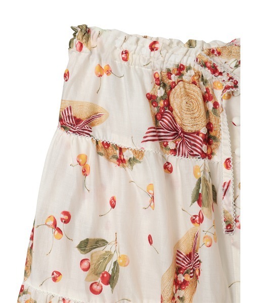 PINK HOUSE(ピンクハウス)の「さくらんぼの日曜日プリントスカート(スカート・レディース・ネイビー/ピンク/レッド/ホワイト/ブラック・フリー)」の8枚目の写真