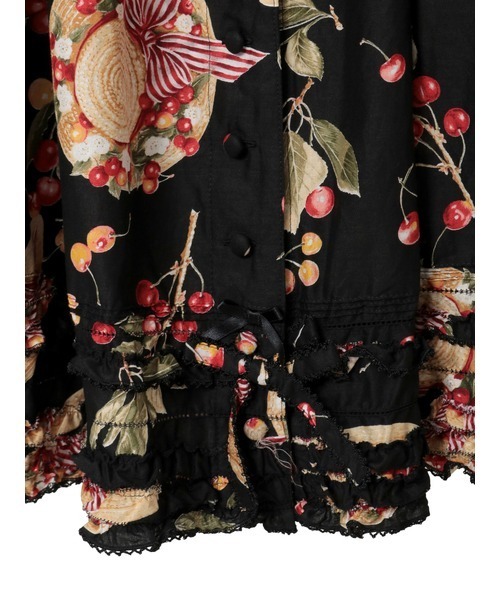 PINK HOUSE(ピンクハウス)の「さくらんぼの日曜日プリントスカート(スカート・レディース・ネイビー/ピンク/レッド/ホワイト/ブラック・フリー)」の12枚目の写真