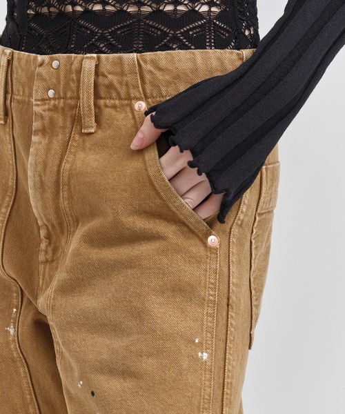 TANAKA(タナカ)の「NEW CLASSIC WORK JEANS(デニムパンツ・レディース・ベージュ・25/27/26)」の3枚目の写真