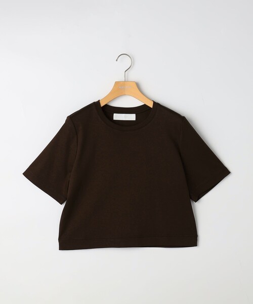 NOLLEY’S Sophi（ノーリーズソフィ）の「《手洗い可能》W&Wショート丈Tシャツ（Tシャツ/カットソー・レディース・ダークブラウン/ダークネイビー/ホワイト/サックスブルー・38）」の21枚目の写真