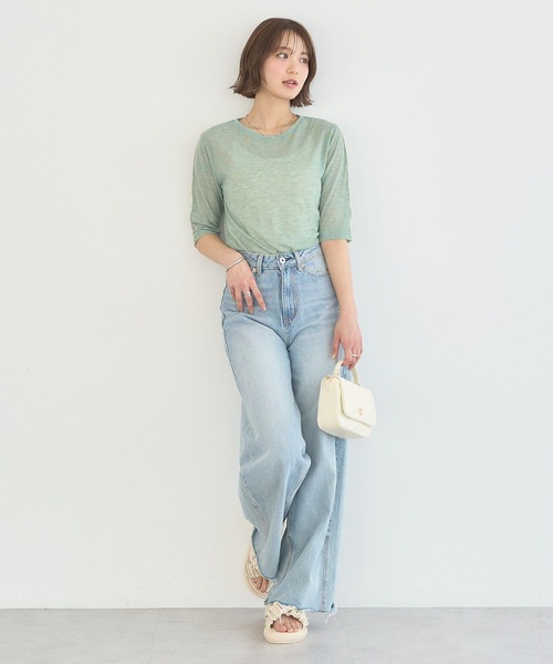 earth music&ecology（アースミュージックアンドエコロジー）の「ギャザークロスサンダル（サンダル・レディース・アイボリー/ブロンズ/ブラック・S/L/M）」の7枚目の写真